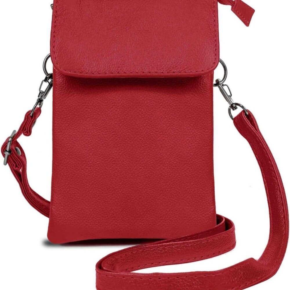 Leather Small Crossbody Purse Women Stylish Lightweight Durable Spacious